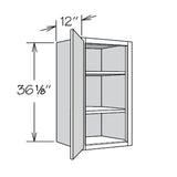 allen + roth Aveley 9-in W x 36.125-in H x 12-in D Linen Maple Door Wall Semi-Custom Cabinet