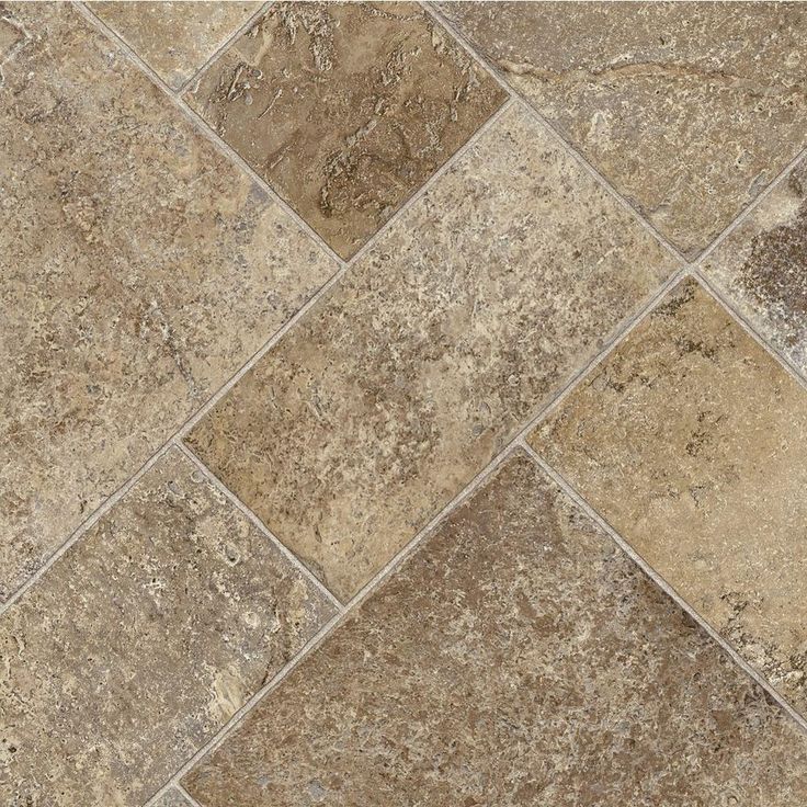 TrafficMASTER Coffee Diagonal Tile Vinyl Sheet, Sold by 12 ft. Wide x Custom Length