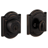 Prestige Single Cylinder Venetian Bronze Arched Deadbolt Featuring SmartKey Security - Super Arbor
