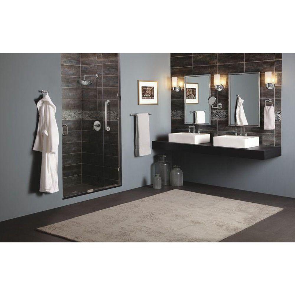 Arris 36 in. Concealed Screw Grab Bar in Chrome - Super Arbor