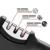 LIGHTSMAX Manual Knife Sharpener with 3-Stages