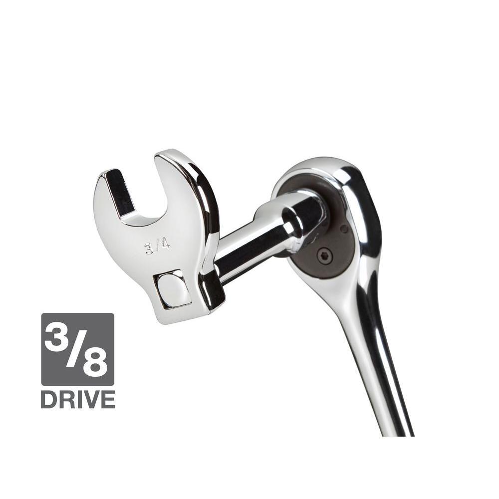 3/8 in. Drive 3/8-1 in. Crowfoot Wrench Set (10-Piece) - Super Arbor