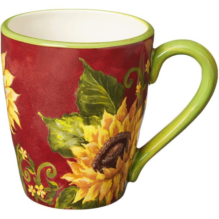 Sunset Sunflower 16-Piece Traditional Multi-color Ceramic Dinnerware Set (Service for 4)