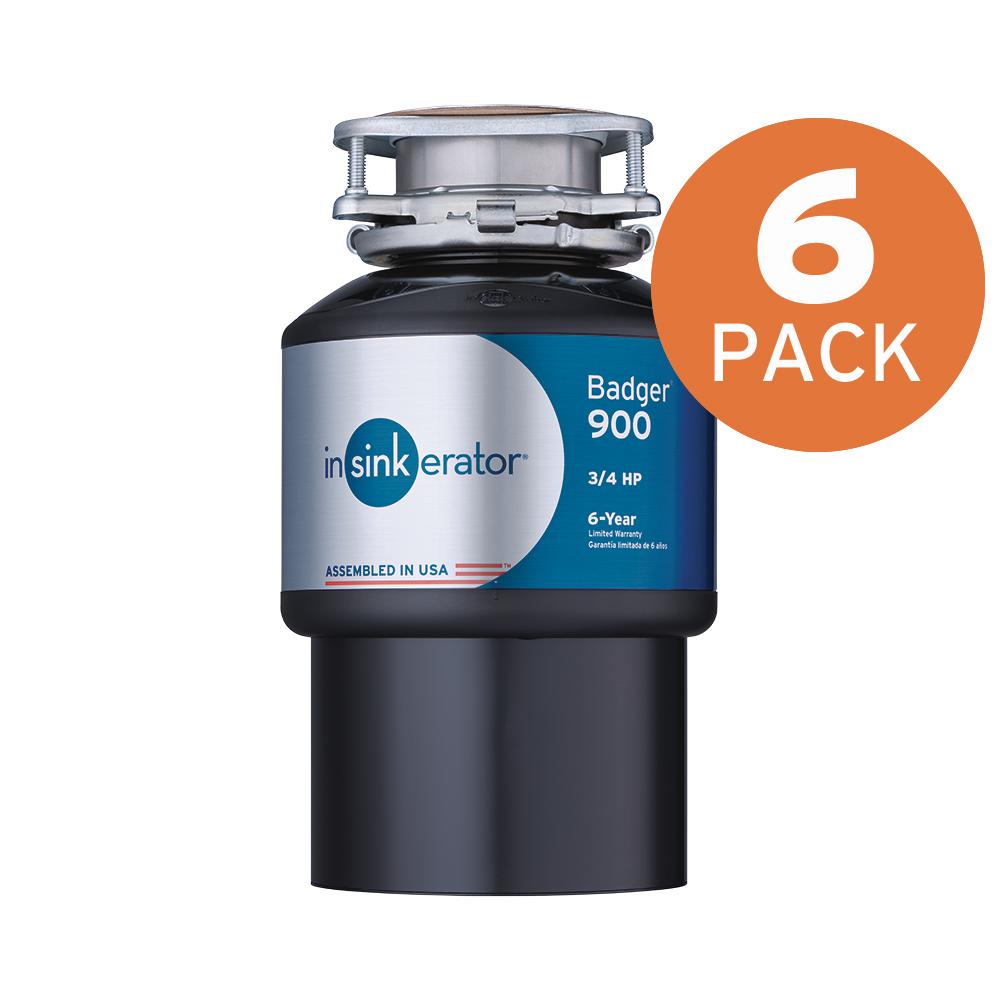 InSinkErator Badger 100 1/3 HP Continuous Feed Garbage Disposal (6-Pack)