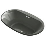 Underscore 6 ft. Acrylic Oval Drop-in  Rectangular Non-Whirlpool Bathtub in White - Super Arbor