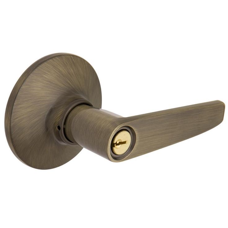 Olympic Stainless Steel Keyed Entry Door Lever Lock