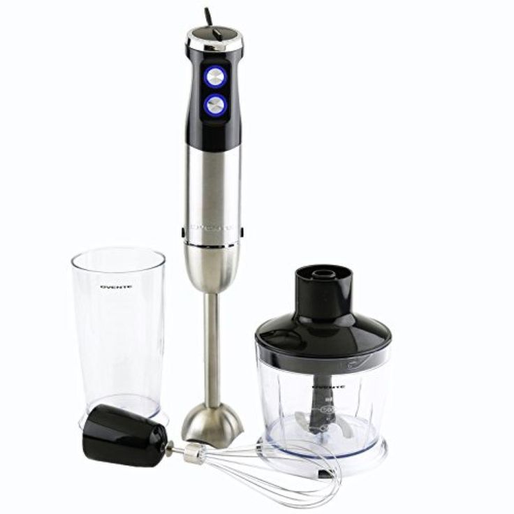 500-Watts Stainless Steel 6-Speed Control Multi-Purpose Immersion Hand Blender Set with Attachments