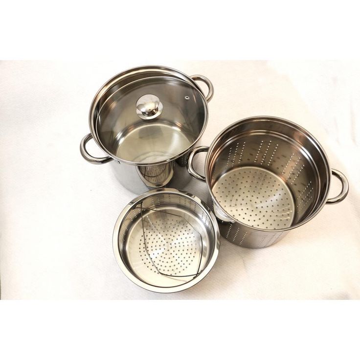 20 Qt. Professional 18/10 Stainless Steel Multi-Cooker with Lid (4-Piece)
