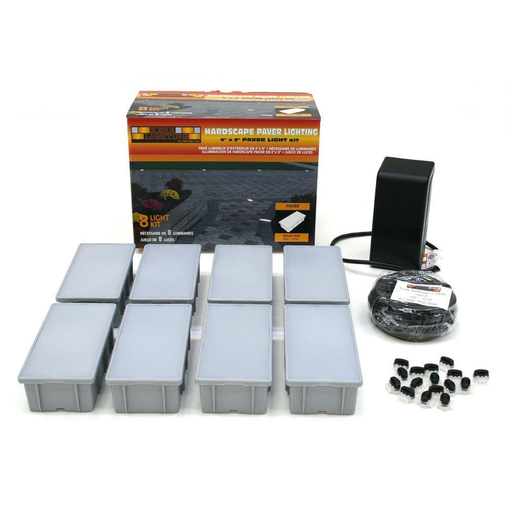 8-Light Outdoor Paver Light Kit - Super Arbor