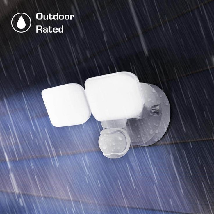Defiant MaxDetect 240° Motion Sensor Wired Outdoor Exterior 2-Head LED Flood Light 2000L Wi-Fi/Bluetooth Hubspace