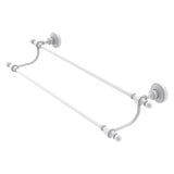 Allied Brass Retro Wave 36-in Double Matte White Wall Mount Double Towel Bar