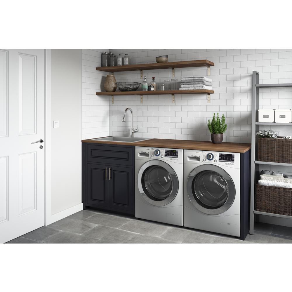 22 in. x 22 in. x 12 in. Deep Single Bowl Top Mount Stainless Steel Utility Sink - Super Arbor