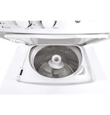 GE Electric Stacked Laundry Center with 3.8-cu ft Washer and 5.9-cu ft Dryer