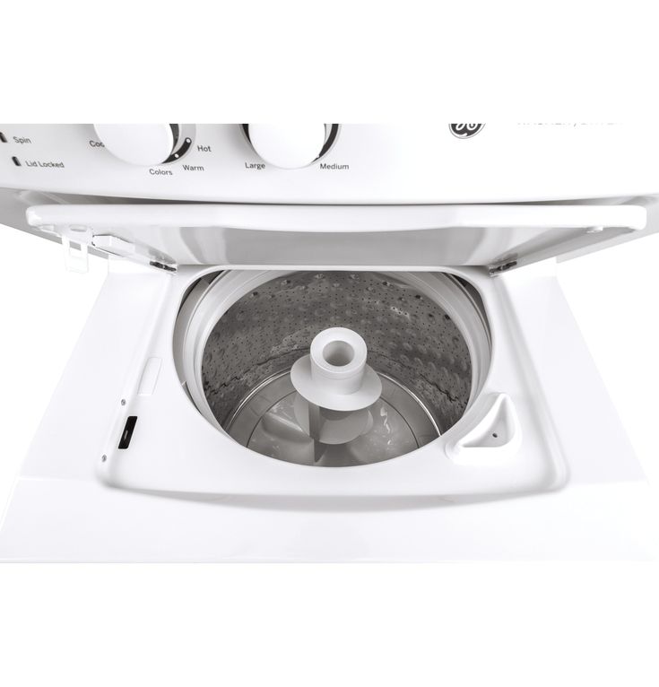 GE Gas Stacked Laundry Center with 3.8-cu ft Washer and 5.9-cu ft Dryer