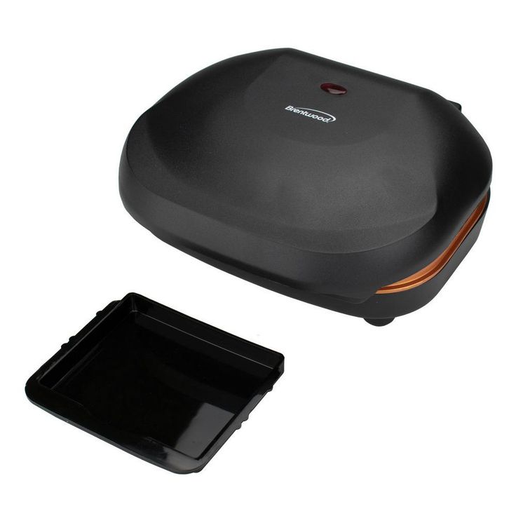 750-Watt Black 2-Serving Nonstick Indoor Electric Copper Grill and Panini Press