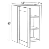 Home Decorators Collection Washington 12 in. W x 12 in. D x 30 in. H Assembled Plywood Wall Kitchen Cabinet in Valiant Onyx with Soft Close Door