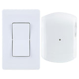 Wireless Remote Wall Switch Light Control with Grounded Outlet Receiver - Super Arbor