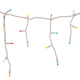 GE StayBright 100-Count Constant Multicolor Mini LED Plug-In Christmas Icicle Lights