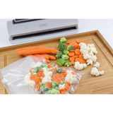 VC 300 Black and Silver Food Vacuum Sealer with Food Management App and Vacuum Bag Set