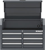 Kobalt 36-in W x 18-in H 6-Drawer Steel Tool Chest (Gray)