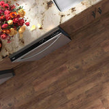 Style Selections Woods Natural 6-in x 24-in Glazed Porcelain Wood Look Floor Tile