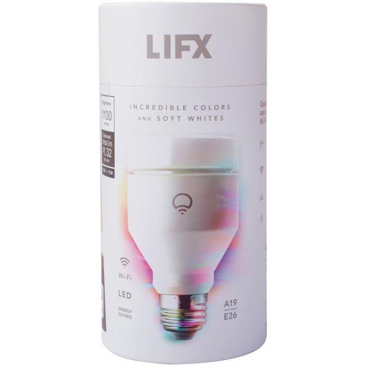 LIFX 75W Equivalent A19 Multi-Color Dimmable Wi-Fi  Connected LED Smart Light Bulb (4-Pack)