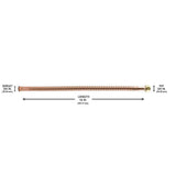 3/4 in. Sweat x 3/4 in. FIP x 15 in. Copper Water Heater Connector - Super Arbor