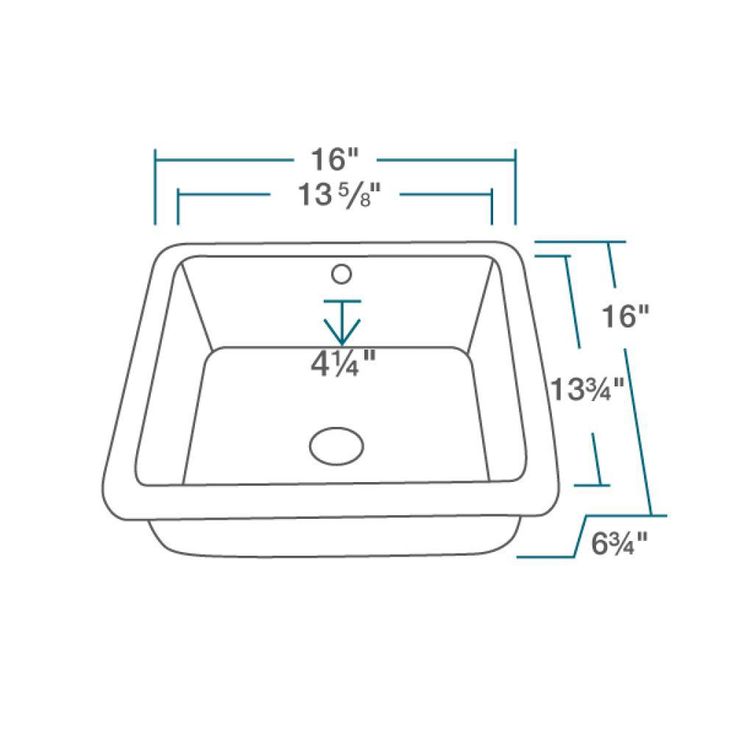 MR Direct Undermount Porcelain Bathroom Sink in White