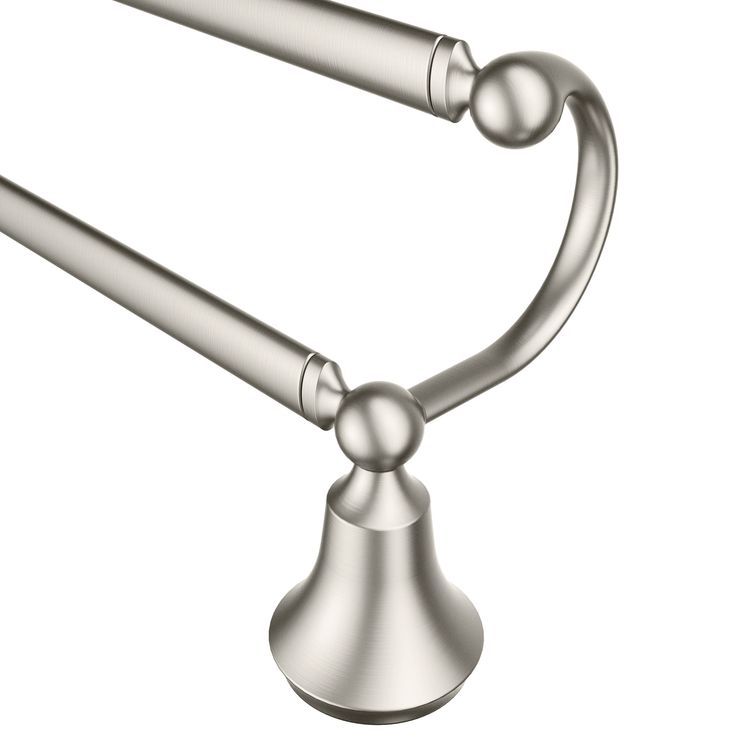 Moen Wynford 24-in Brushed Nickel Wall Mount Double Towel Bar