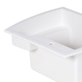 Latitude 25 in. x 22 in. Vikrell Self-Rimming Utility Sink in White - Super Arbor