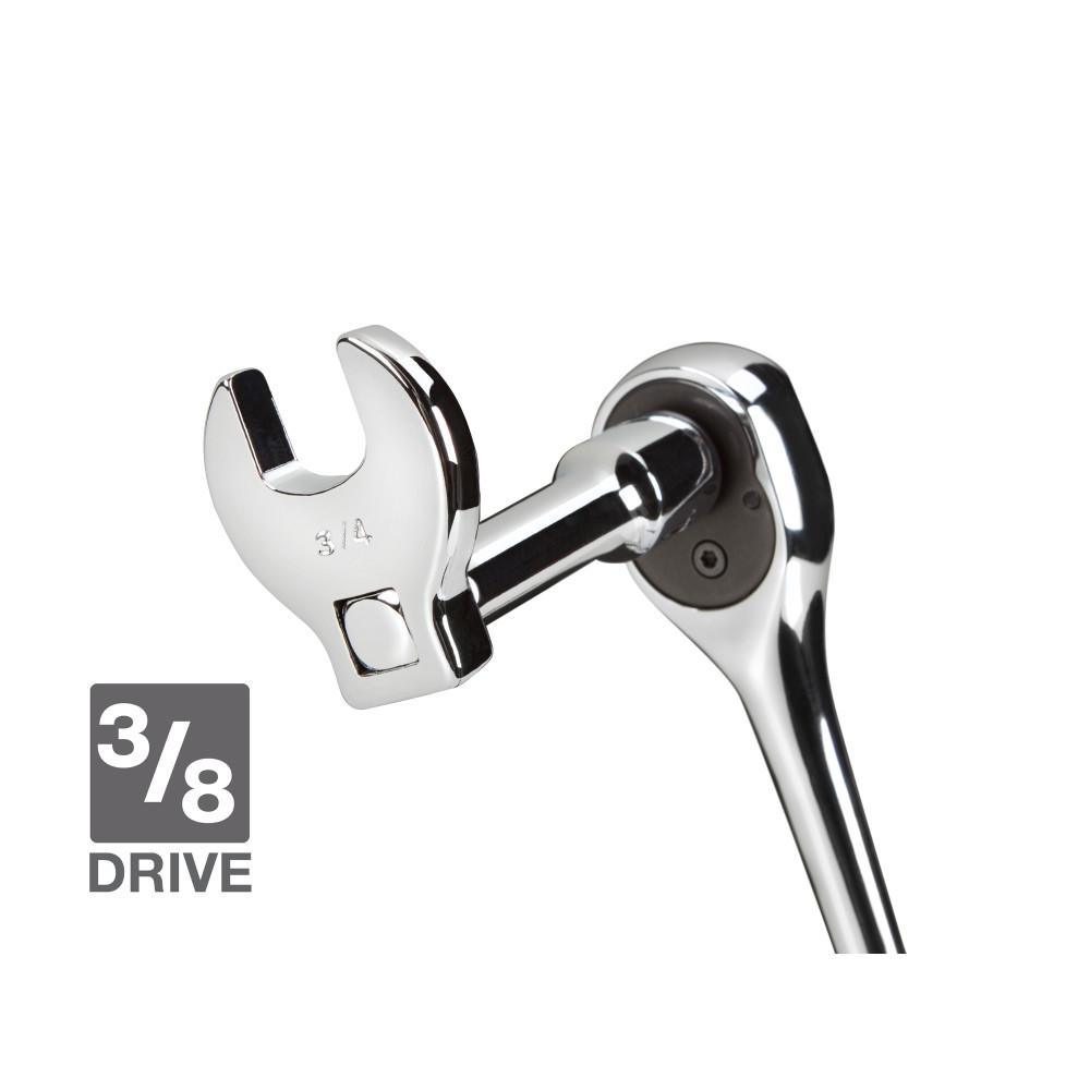 3/8 in. Drive 3/8-1 in. Crowfoot Wrench Set (10-Piece) - Super Arbor
