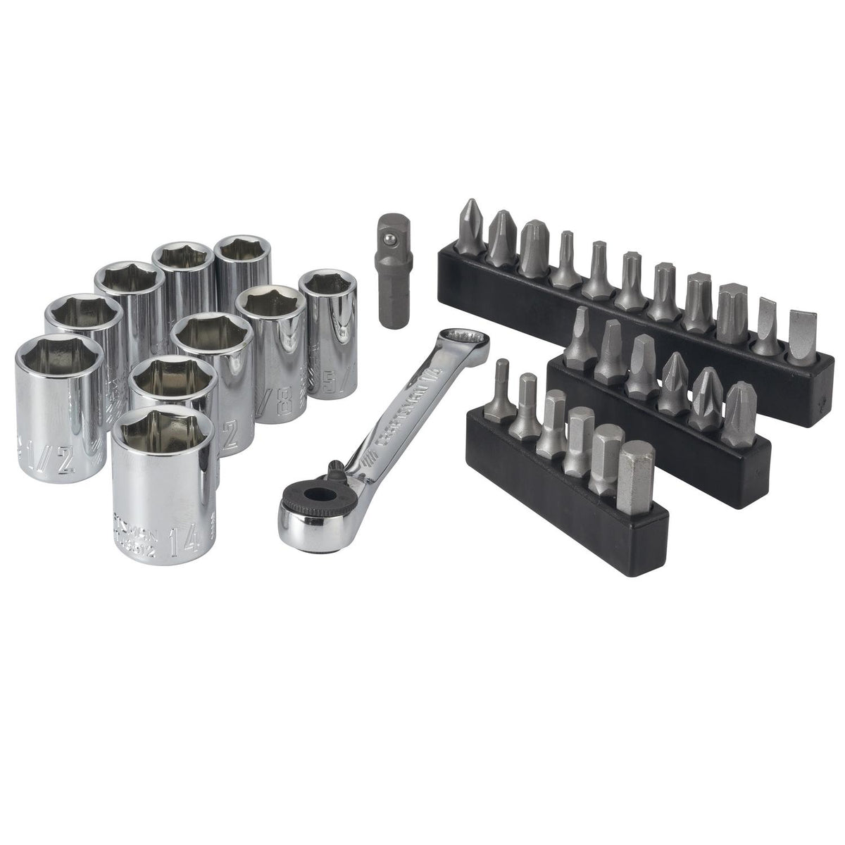 Craftsman Metric and SAE Ratcheting Bit Driver Set, 35 pc