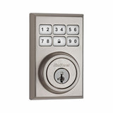 Z-Wave SmartCode 910 Contemporary Satin Nickel Single Cylinder Electronic Deadbolt Featuring SmartKey Security - Super Arbor