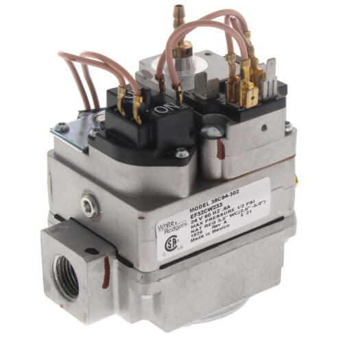 Carrier EF32CW233 gas valve - front view (Type: Natural Gas (NG); Voltage: 24V)