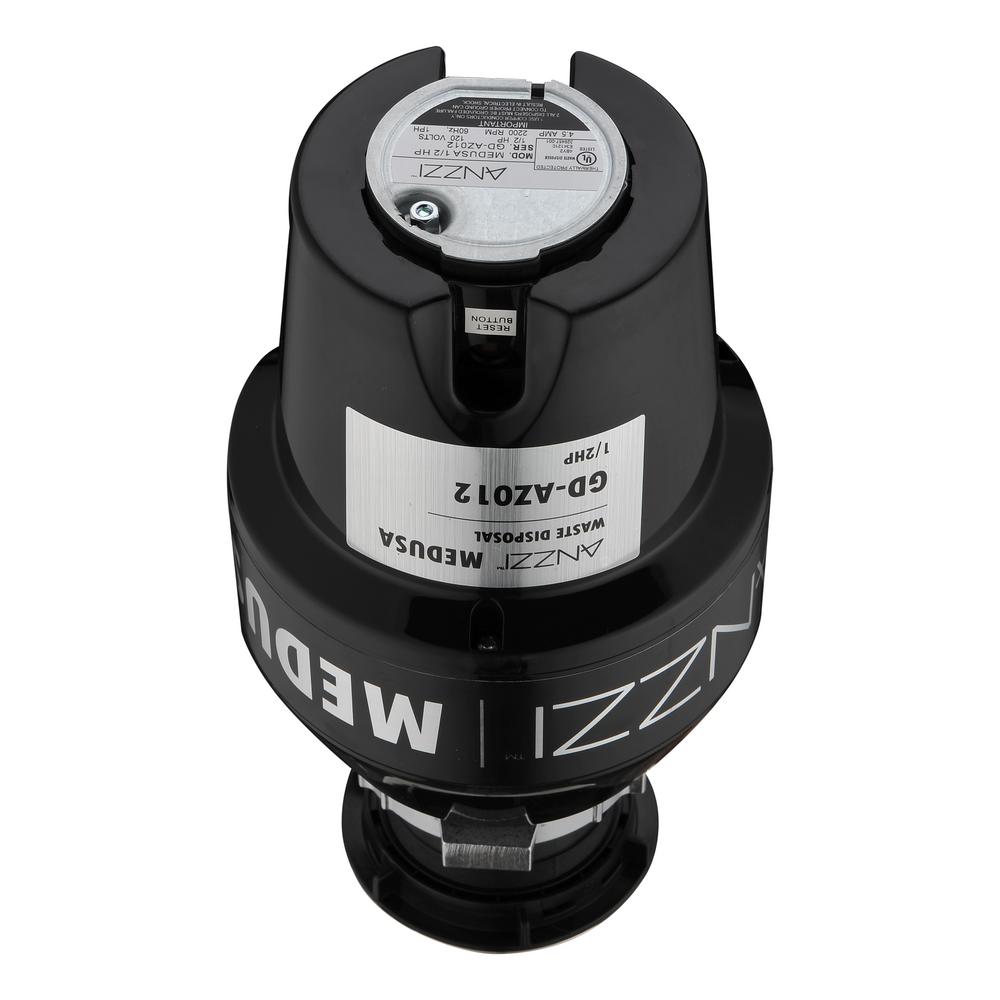 ANZZI Medusa Series 1/2 HP Continuous Feed Garbage Disposal