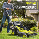 RYOBI 16 in. ONE+ 18V HP Brushless Cordless Push Lawn Mower (Tool Only)