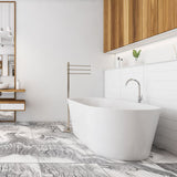 Allied Brass Towel Stand with 3 Pivoting 12-in Arms in Satin Chrome