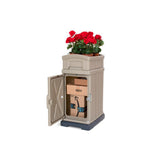 Hide Away Lockable Parcel Delivery and Storage Box in Tan - Super Arbor