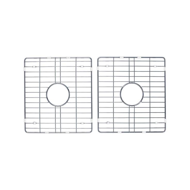 Fireclay 33 in. Double Bowl Apron-Front Farmhouse Kitchen Sink with Grid Set and Drain Assemblies