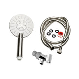 3-Spray 4.75 in. Single Wall Mount Handheld Adjustable Shower Head in Brushed Nickel - Super Arbor