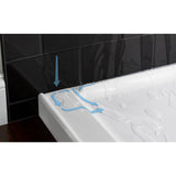 Ensemble 30 in. x 60 in. Single Threshold Right-Hand Shower Base in White - Super Arbor