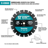 12 in. Segmented Rim Dual Purpose Diamond Blade
