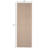 72 in. x 24 in. x 1/8 in. Unfinished Star Decorative Perforated Paintable MDF Screening Panel Insert - Super Arbor