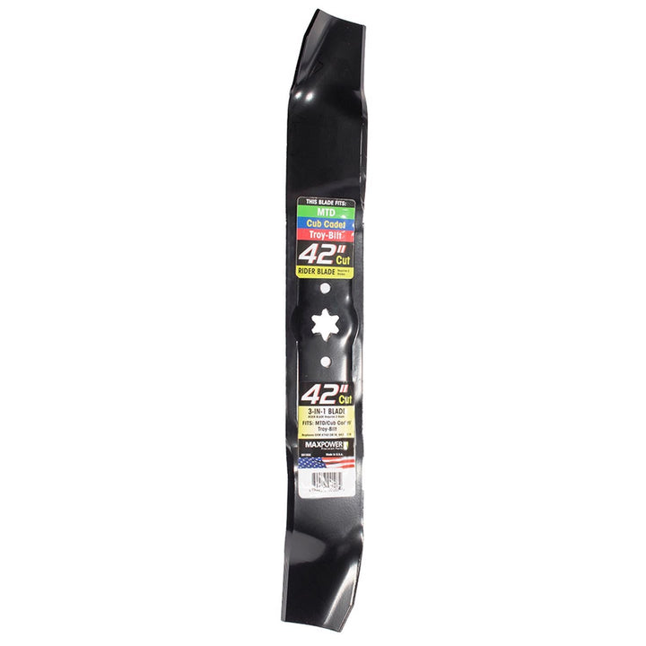MaxPower 42 in. Mulching Mower Blade for Riding Mowers, 1 Pack