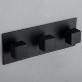 1-Spray Pattern 2 GPM 10 in. Wall Mount Dual Shower Heads in Matte Black