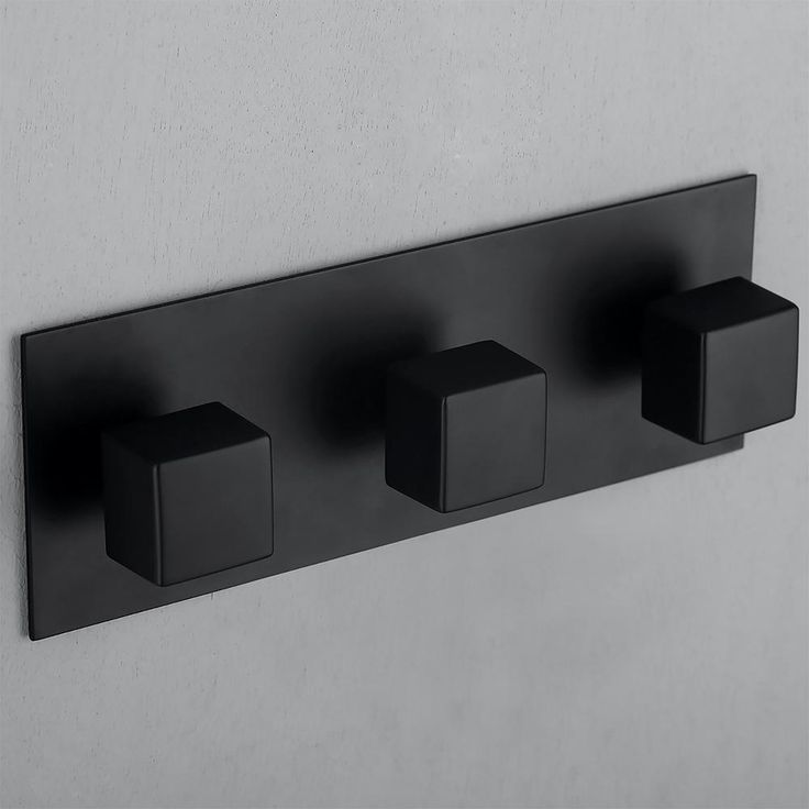 1-Spray Pattern 2 GPM 10 in. Wall Mount Dual Shower Heads in Matte Black