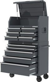 Kobalt 36-in W x 38-in H 5-Drawer Steel Rolling Tool Cabinet (Gray)
