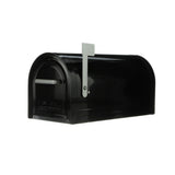 Reliant Large, Locking, Post Mount Mailbox, Black - Super Arbor