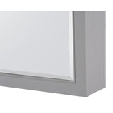 Gazette 22 in. W x 26 in. H x 6-5/8 in. D Framed Surface-Mount Bathroom Medicine Cabinet in Grey