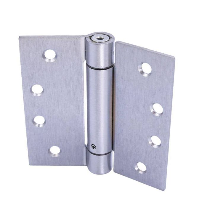 4 in. Satin Chrome Adjustable Spring Door Hinge
